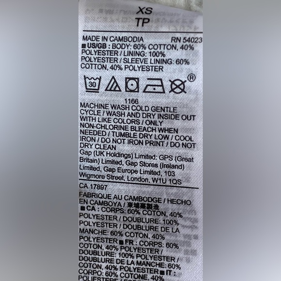 GAP Sherpa Hoodie GAP Vintage
90s Hooded Sweater Navy Size XS - Picture 12 of 13